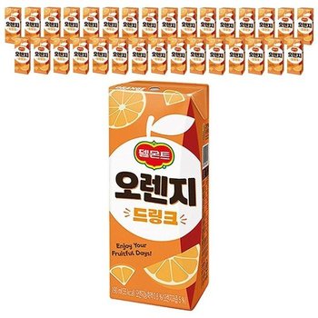 롯데 과즙음료 델몬트 오렌지 드링크 190ml x 32_6921 (53023166)