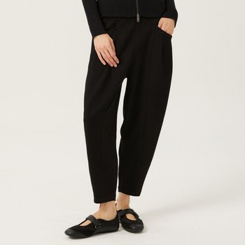 보니스팍스 포켓 투턱 백밴딩 저지 배기 팬츠-B1F35JSL200