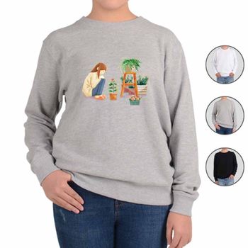 기모맨투맨 집콕 언택트 홈가드닝 eleven 프린트티셔츠