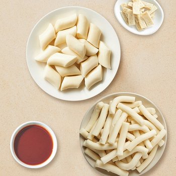 [추억의 국민학교 떡볶이] 국떡 찰 떡볶이 1kgX4팩 알알이S(굵고 짧은 밀떡)