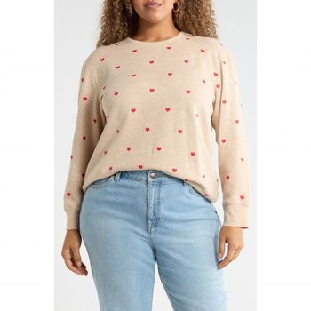 [해외] Caslon 캐슬론 자수 하트 스웨트셔츠 7578828