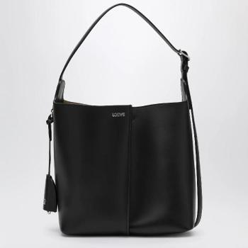 LOEWE Medium Bilbao bucket bag in smooth calfskin leather in black AWRAWRPX01LE/XM_LOEW-11