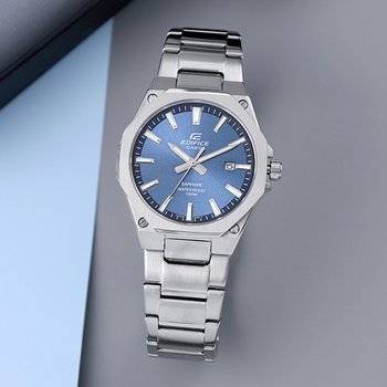 에디피스 EFR-S108D-2A 에얄오크 슬림 경량 딥 블루 사파이어 글라스 남자 메탈 시계 d