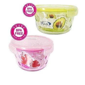 [JHQRY4Q3_4A]물방울 대950ml 투명 김치통 반 (22363163A)