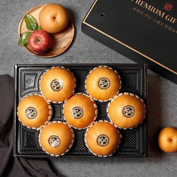 [SSG상품권증정이벤트][바로배송][보자기동봉]청년농부 나주배  프리미엄 7.5kg (6-8과) 과일선물세트