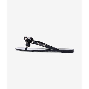 VALENTINO 발렌티노 락스터드 PVC 리본 슬라이드 - 블랙 6W2S0552PVS0NO 2865518