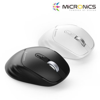 마이크로닉스 WIZMAX 무소음 블루투스5.0 무선 듀얼마우스 W202TW