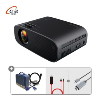 씨앤케이 Rnk480 HD  무선 미러링 빔 프로젝트 (10317586)