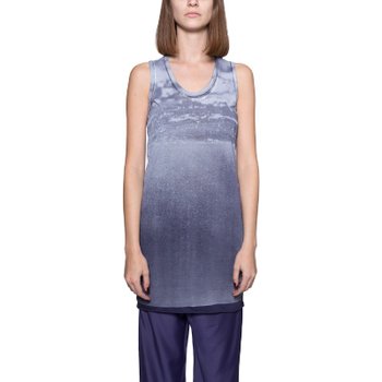 [해외배송] 일라리아 니스트리 프린트 민소매 탑 RDMX419-21-214_Blue-Grey