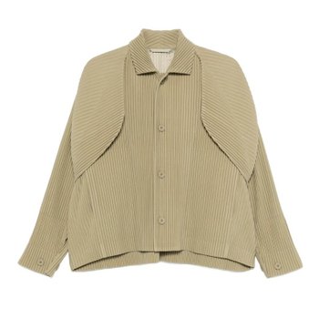 옴므 플리세 이세이 미야케 자켓 HP66JC20168CTRO GREEN