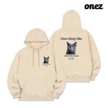 [ONEZ] 원즈 OZ 기모 후드티 RUSSIAN BLUE (OZ220) 크림
