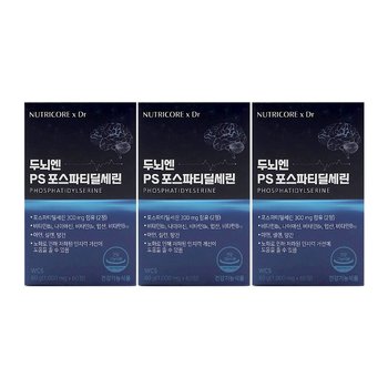 뉴트리코어 두뇌엔 PS 포스파티딜세린 1000mg x 60정 x 3박스 /An