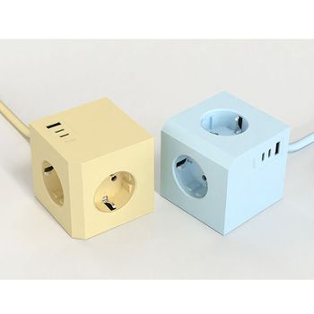 번개표 큐브 멀티탭 전선형1.8m