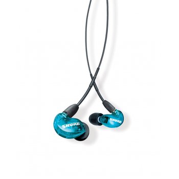 [해외] SHURE 슈어 고차음성 이어폰 SE215SPE-A 트랜스스루센트 블루 : 운하형