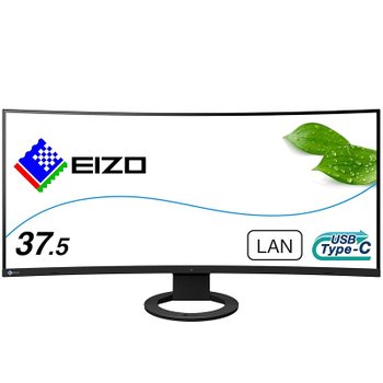 [해외] EIZO 비즈니스용 울트라 와이드 모니터 FlexScan EV3895-BK 37.5형 UWQHD+ USB Type-C 블랙