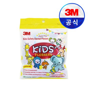3M 3M위생용품 어린이용 일회용 치간칫솔 키즈치실 1팩(38EA)