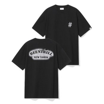 빈트릴반팔티 VQA BA252TS056BK BNY 스텐실 페인팅 티셔츠 (블랙)