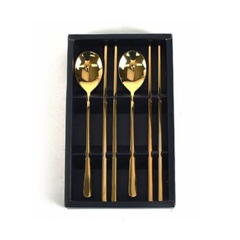 당신의삶 티타늄 수저세트 2인 골드