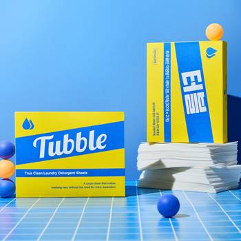 [무케] 터블_트루클린 이염방지 세탁시트 세제(60매입) 본품X2개 얼룩방지 대용량 간편