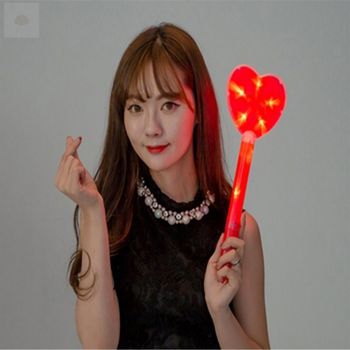 하트 응원봉 학예회 콘서트 LED 야광봉 하트봉 LED응원봉 하트야광봉