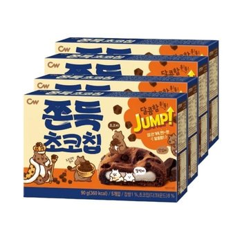 청우 쫀득 초코칩  90g x 4개