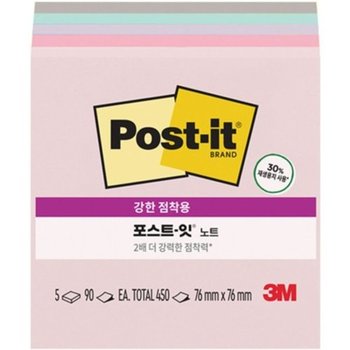 [VCMO9JWA]포스트잇 노트 강한점착용 654-5SSNRP(원더트)