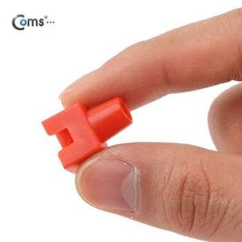 부트(사각) 빨강 RJ45 PVC통 100EA