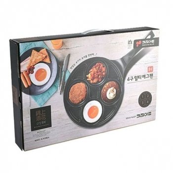 키친아트 계란 후라이팬 에그팬 팬케이크 팬 4구 28cm_23371237