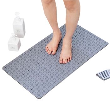 바둑판무늬 O2V3W0Q7 미끄럼방지 욕실매트 논슬립 흡착판식