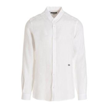 Dolce   Gabbana 로고 플라크 롱 슬리브 버튼 셔츠 G5KC5TFU4IK W0800 TP934821502