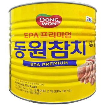 동원 참치 3kg 업소용 대용량 덕용 프리미엄 EPA 살코기 참치캔 통조림 김밥(SH) (S46125618)