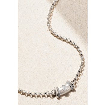 [해외] 라틀리에 나우바 워리어 프린세스 18K 화이트 골드 다이아몬드 목걸이 46376663162957833