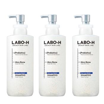 [3개] LABO-H 라보에이치 프로바이오틱스 안티헤어로스 두피쿨링 샴푸 400ml (S37556924)