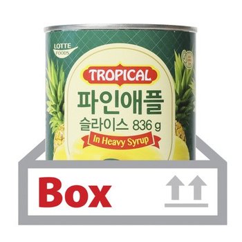 트로피칼파인애플슬라이스 836g 12개