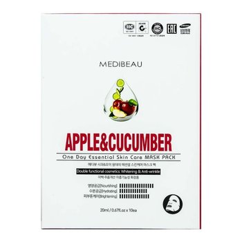 메디뷰 DJ17TW99 원데이 마스크팩 사과 앤 오이 10매입
