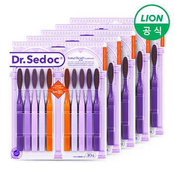 닥터세닥 롱헤드 칫솔 어금니 안쪽 양치 탄력모 초미세모 50개