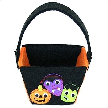 할로윈친구들 사탕바구니(블랙)할로윈용품 할로윈아이템 할로윈데이 할로윈파티 할로윈장식