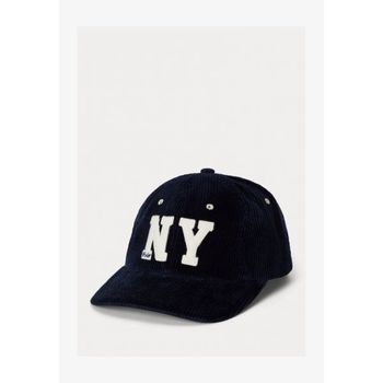 Ralph Lauren 폴로 랄프 로렌 뉴욕 패치 코듀로이 볼 캡 - 헌터 네이비 6961214 147531702