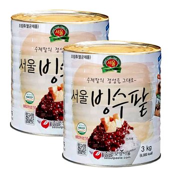 굿모닝서울 빙수팥 3kg 2개세트