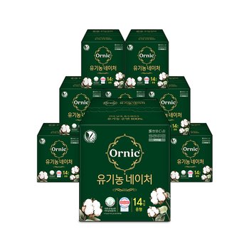 오닉 유기농 네이처 생리대 중형 14p 10팩