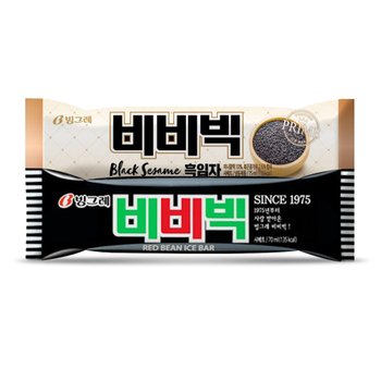 빙그레 비비빅 15개 + 흑임자 15개 바 아이스크림