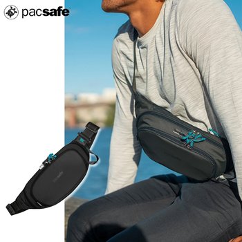 [오늘출발] 팩세이프 에코 힙색(슬링백) 웨이스트팩 3.5L/PACSAFE ECO 크로스백 도난방지 등산가방 유럽여행