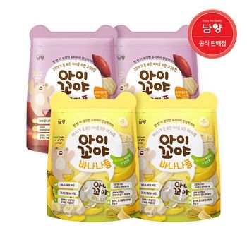 아이꼬야 아기과자 바나나퐁 30g 2개 + 고구마퐁30g 2개_P378083282