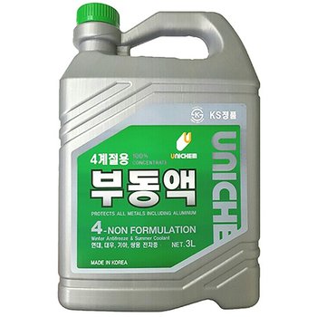유니켐 부동액 3L 4개 4계절용 냉각부동액 8290487