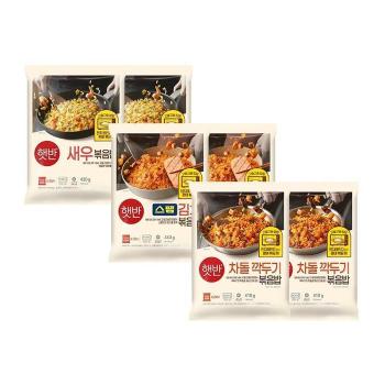 햇반 쿡반 볶음밥 새우 420g x2개+스팸김치 440g x2개+차돌깍두기 410g x2개 (총 (S50768115)