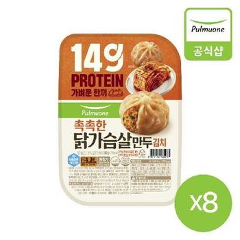 풀무원 촉촉한 닭가슴살만두 김치 (간편트레이 180GX8개)