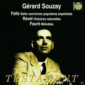 GERARD SOUZAY - FALLA, RAVEL, FAURE 제라르 수제: 파야, 라벨, 포레 가곡집