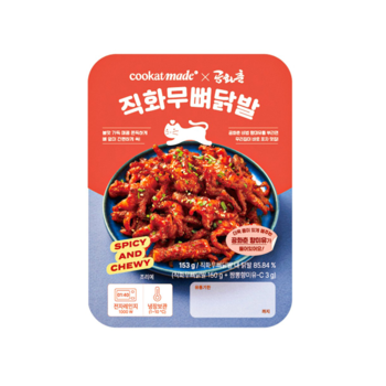 쿠캣 공화춘직화무뼈닭발 즉석조리 153g x 12개