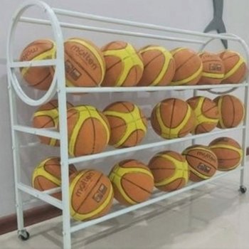 (확인사항 제작기간2주소요)스카로 공보관함 학교 체육 축구공 농구공 거치대 7열