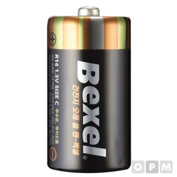 소모품 벡셀 건전지/망간/ C(R14)1.5Vx2EA 12EA